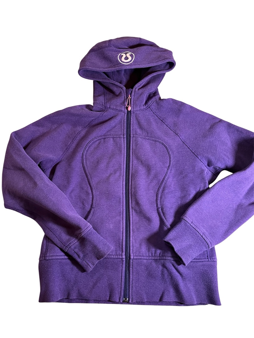Lululemon Scuba Purple Full-Zip Hooded Jacket. Heavy cotton
Size 10